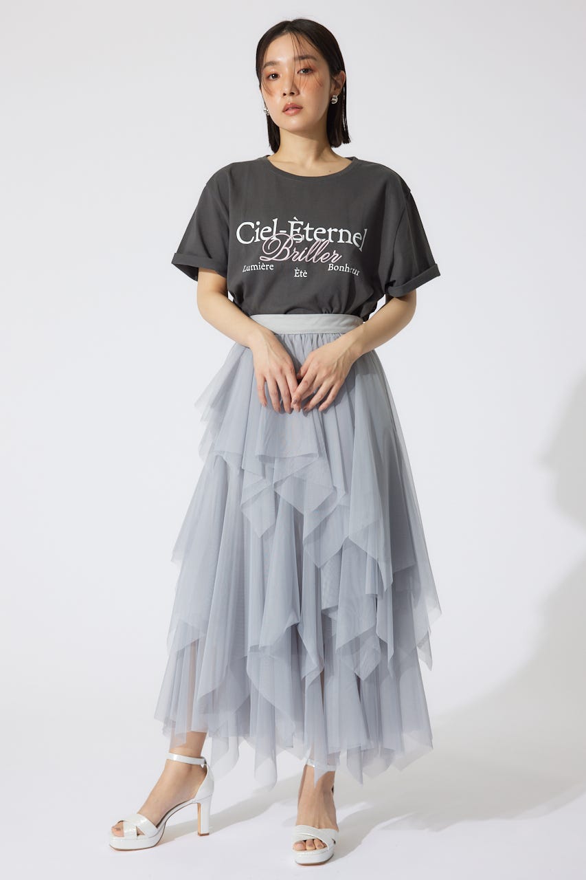 BigロゴTシャツ L/BLK FREE