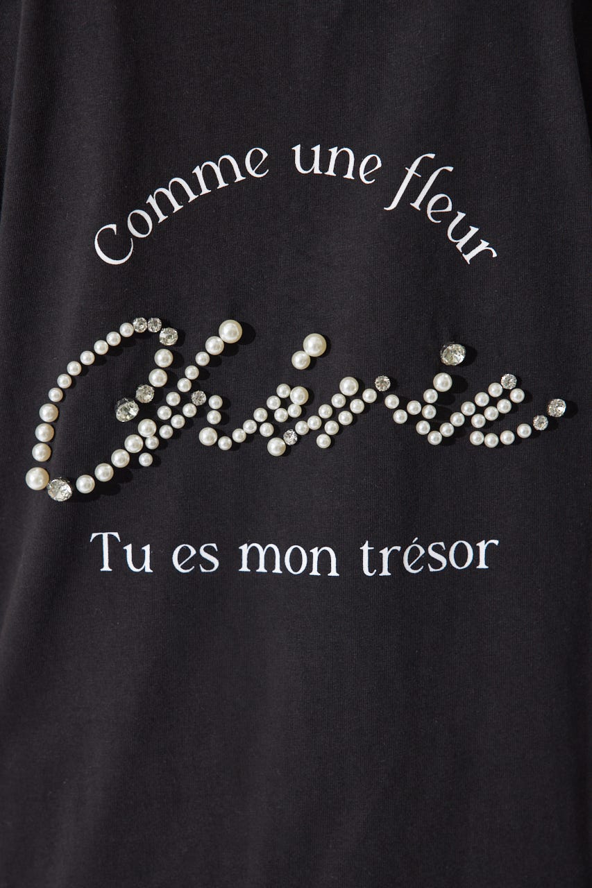 【一部店舗・WEB限定】パールロゴビッグTシャツ BLK FREE