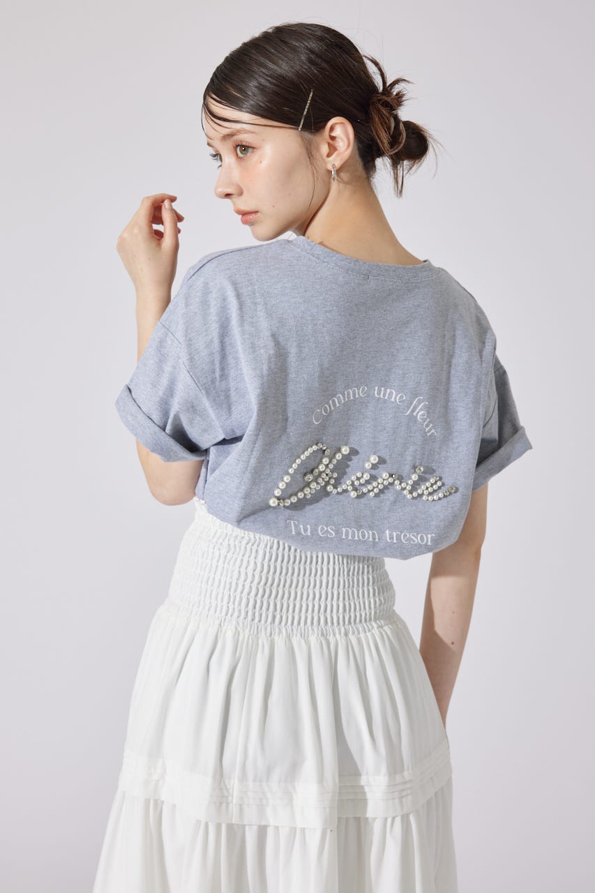 パールロゴビッグTシャツ T.GRY FREE