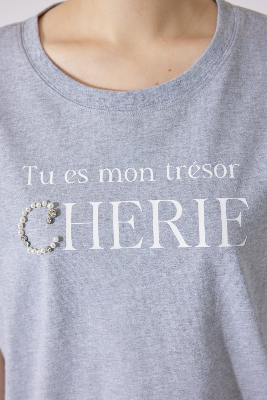 パールロゴビッグTシャツ T.GRY FREE