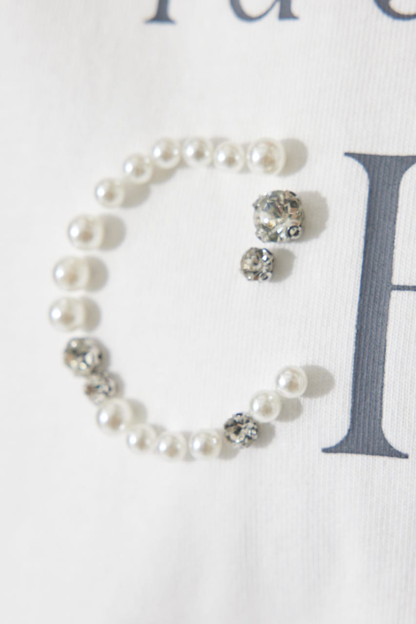 パールロゴビッグTシャツ WHT FREE