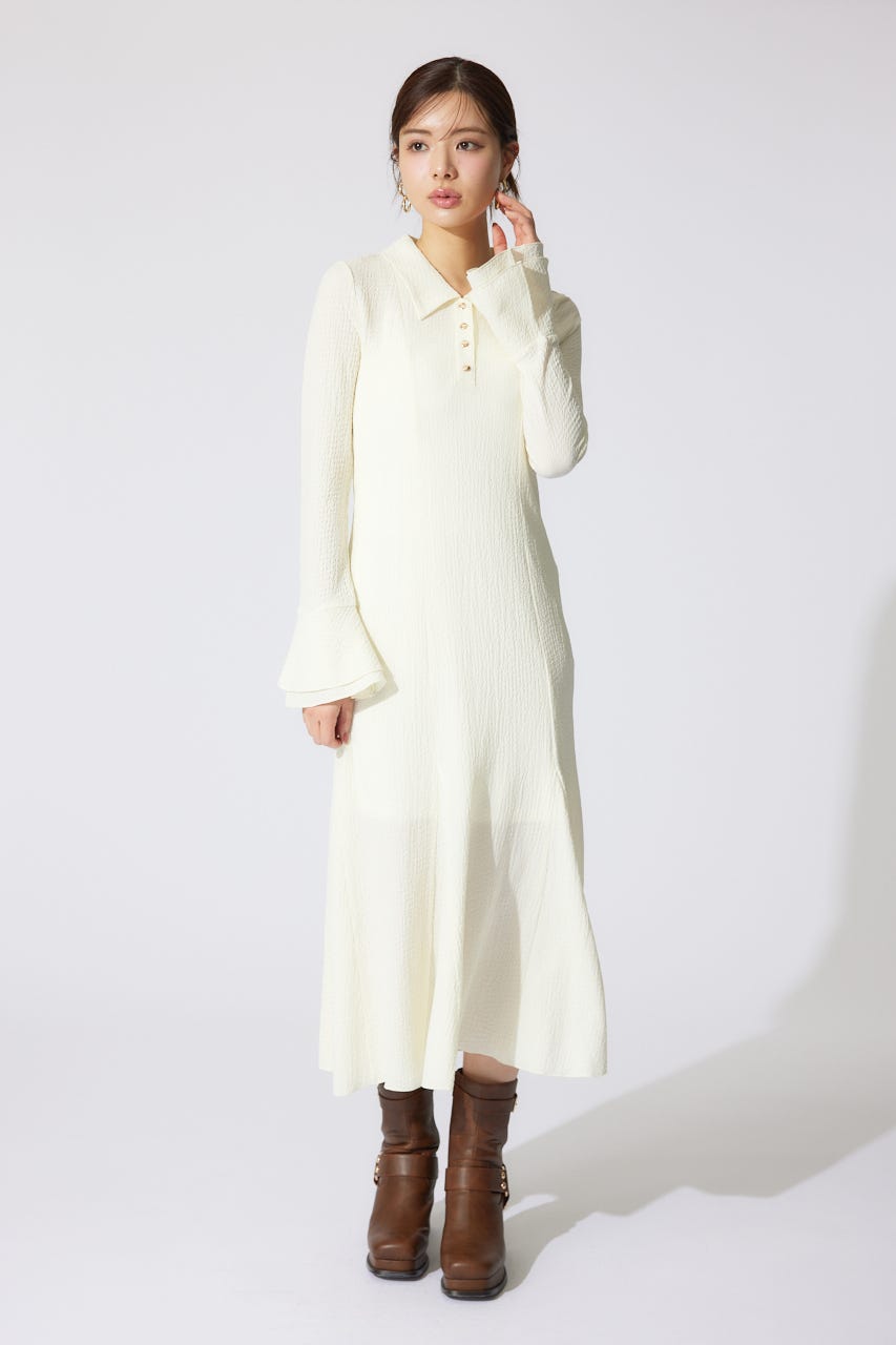 【岡崎紗絵さん着用アイテム】カットマーメイドワンピース WHT FREE