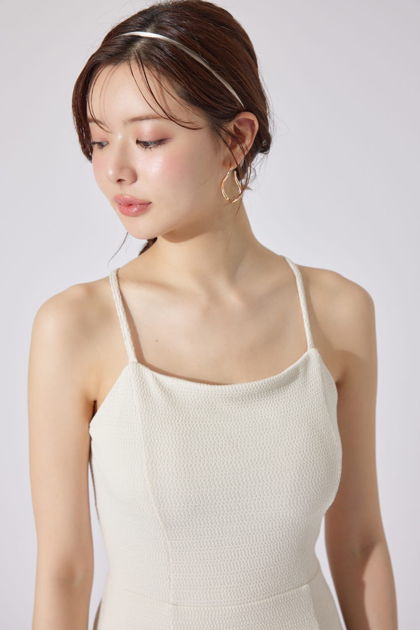 rienda 新品タグ付き　カップ付きマーメイドキャミワンピース rienda | 【AKB48 千葉恵里さん・水島美結さん着用】カップ付き