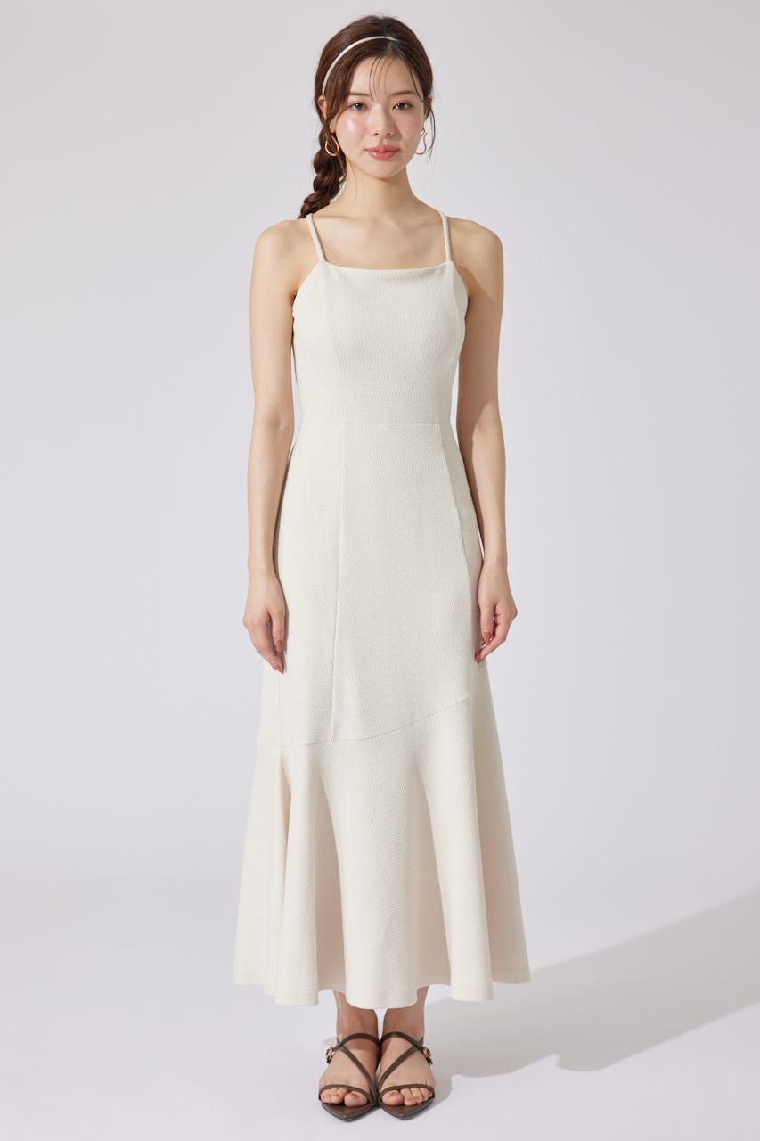 【AKB48 千葉恵里さん・水島美結さん着用】カップ付きマーメイドキャミワンピース IVOY S