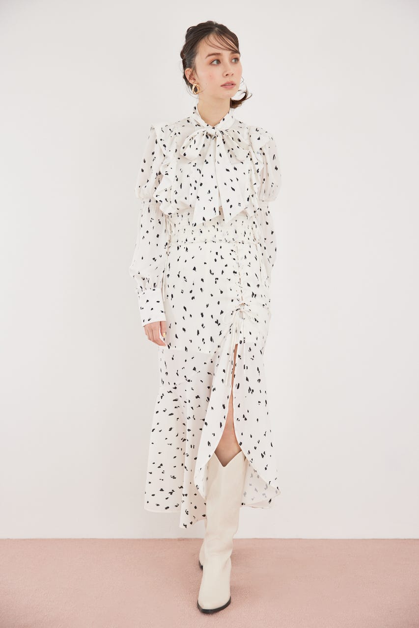 rienda | 2WAYボウタイクロップドブラウス (シャツ・ブラウス