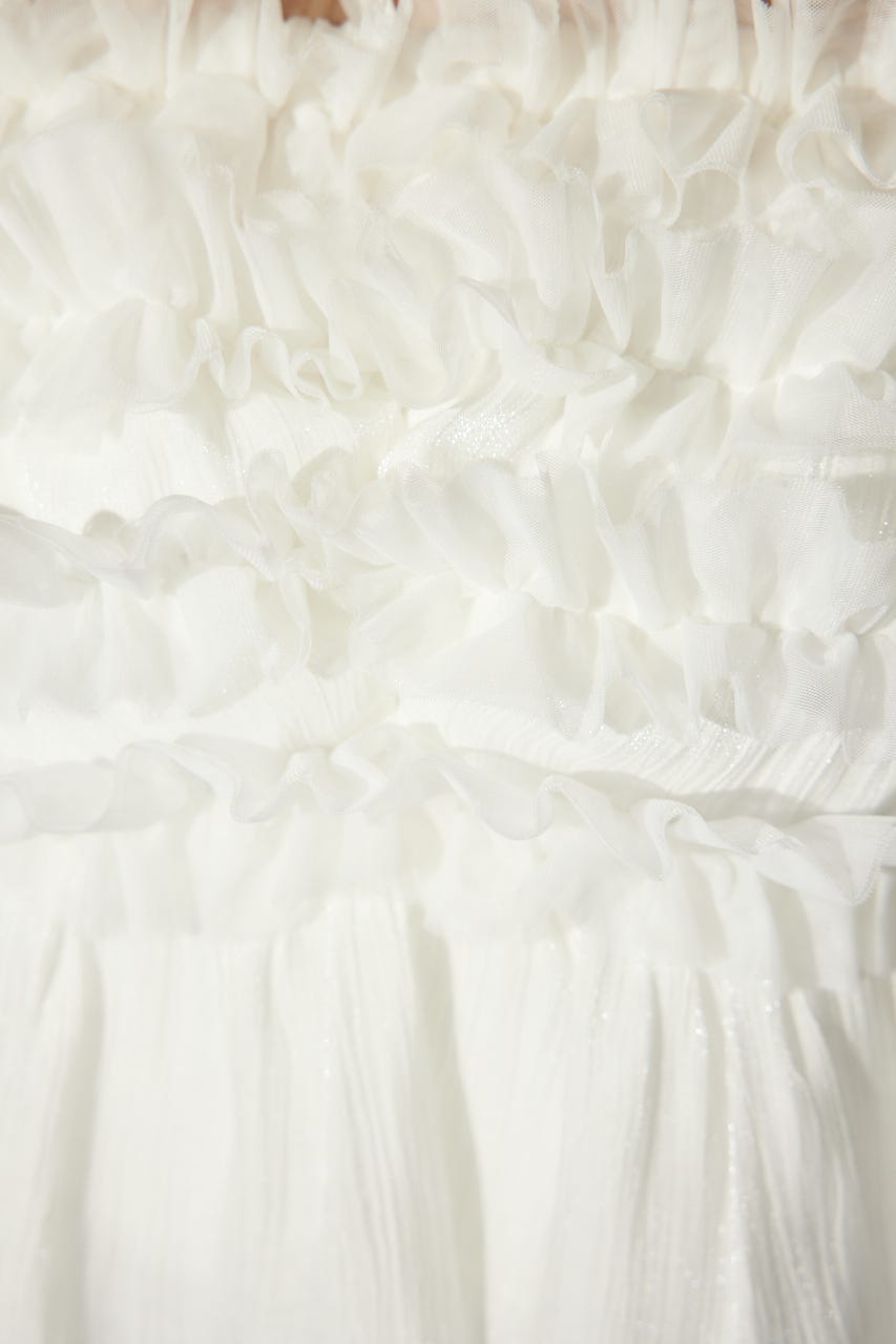 【岡崎紗絵さん着用アイテム】フリルオフショルブラウス WHT FREE