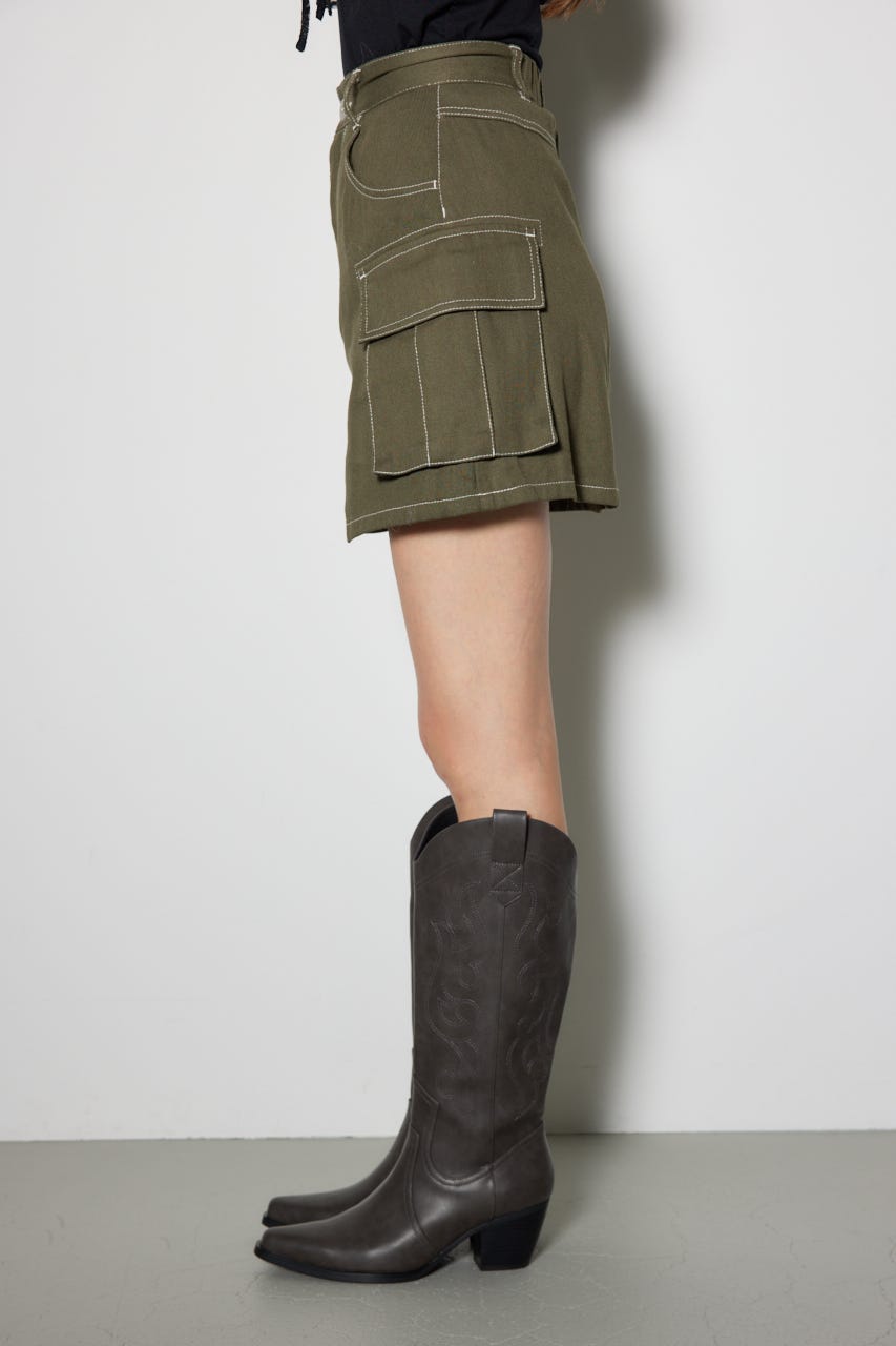カーゴジャストウエストスコートショートパンツ KHA S