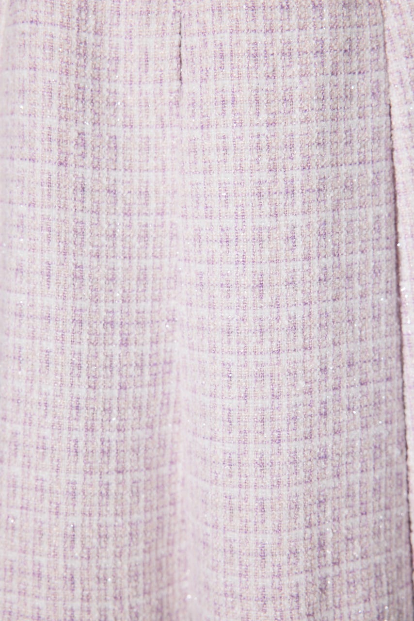 ハイウエストツイードスコートショートパンツ PNK S