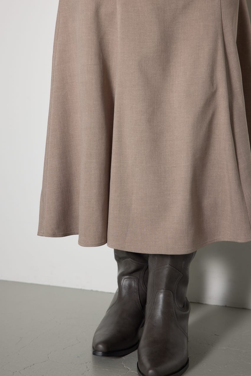 チュールドッキングマーメイドワンピース BEG M