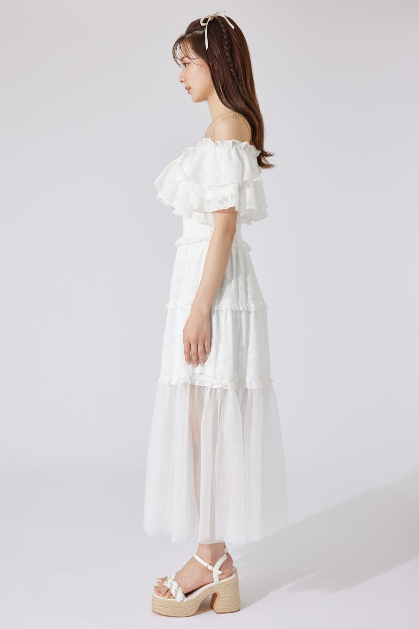 【AKB48 平田侑希さん着用】2WAYオフショルワンピース WHT FREE