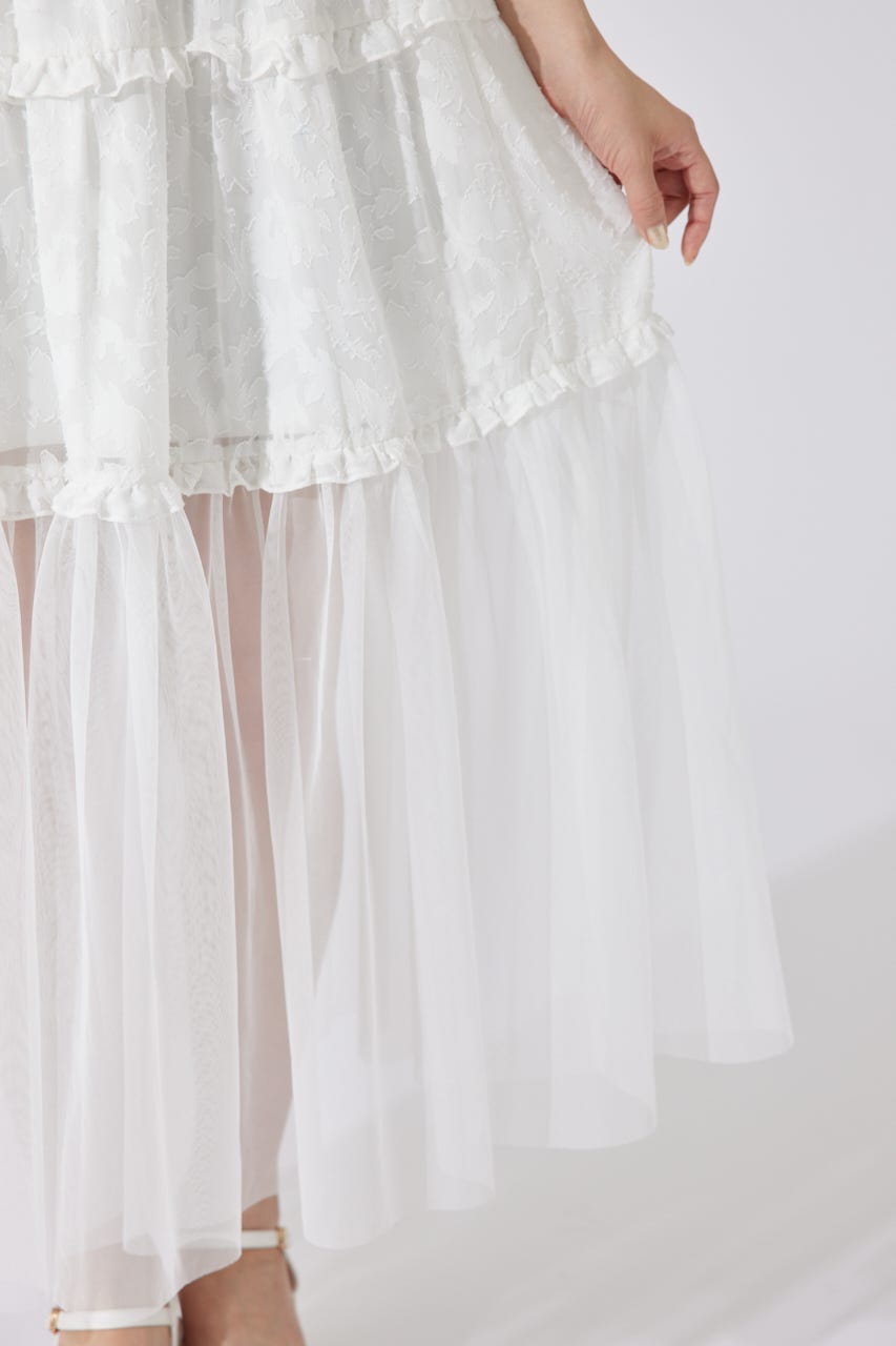 【AKB48 平田侑希さん着用】2WAYオフショルワンピース WHT FREE