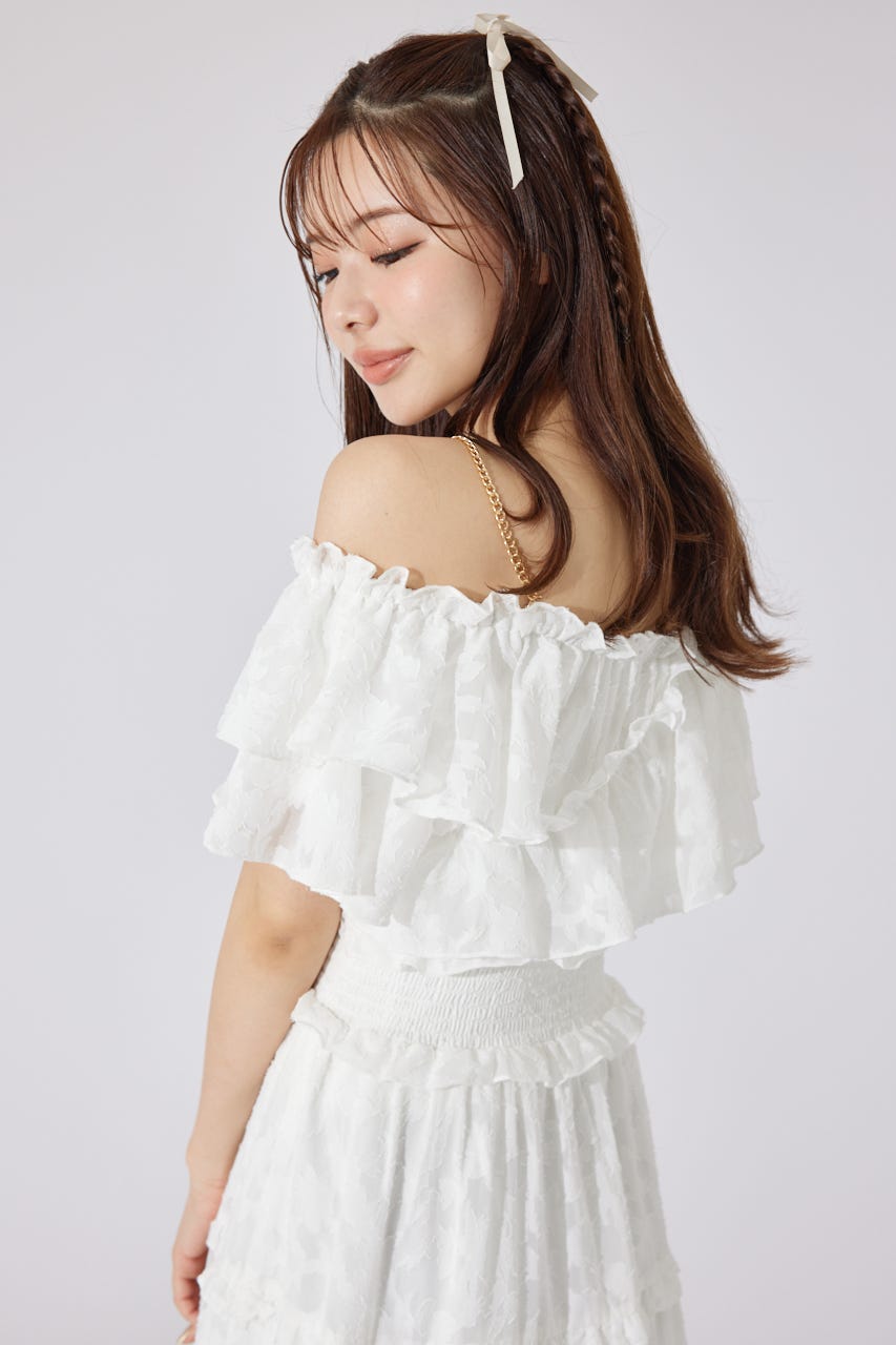 rienda 2WAYワンピース rienda | 2WAYオフショルダービッグカラーニットワンピース