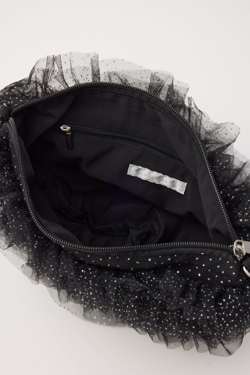 manywayチュールバッグ BLK FREE