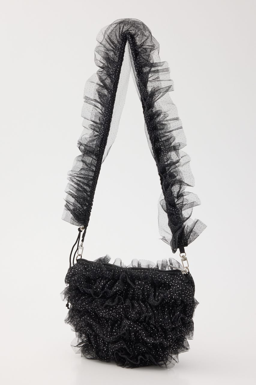 manywayチュールバッグ BLK FREE