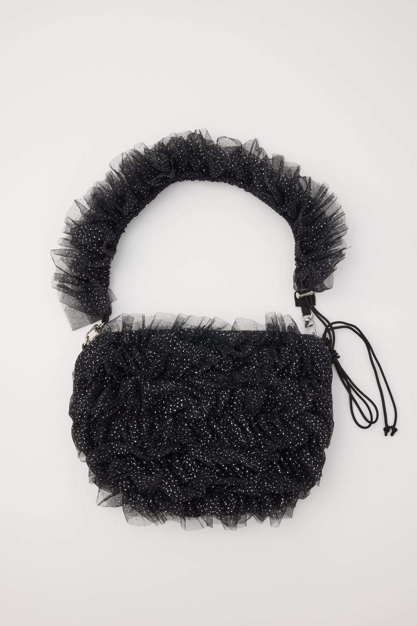 manywayチュールバッグ BLK FREE