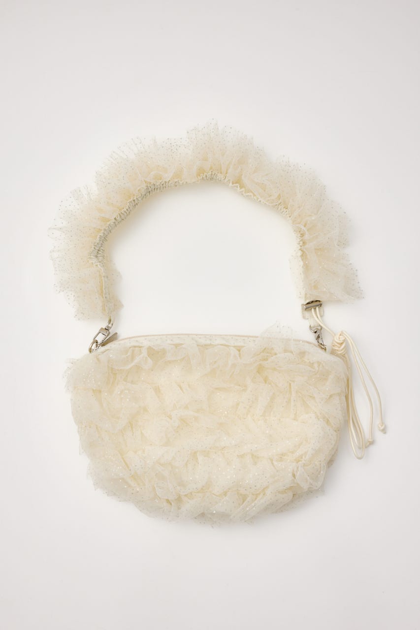 manywayチュールバッグ WHT FREE