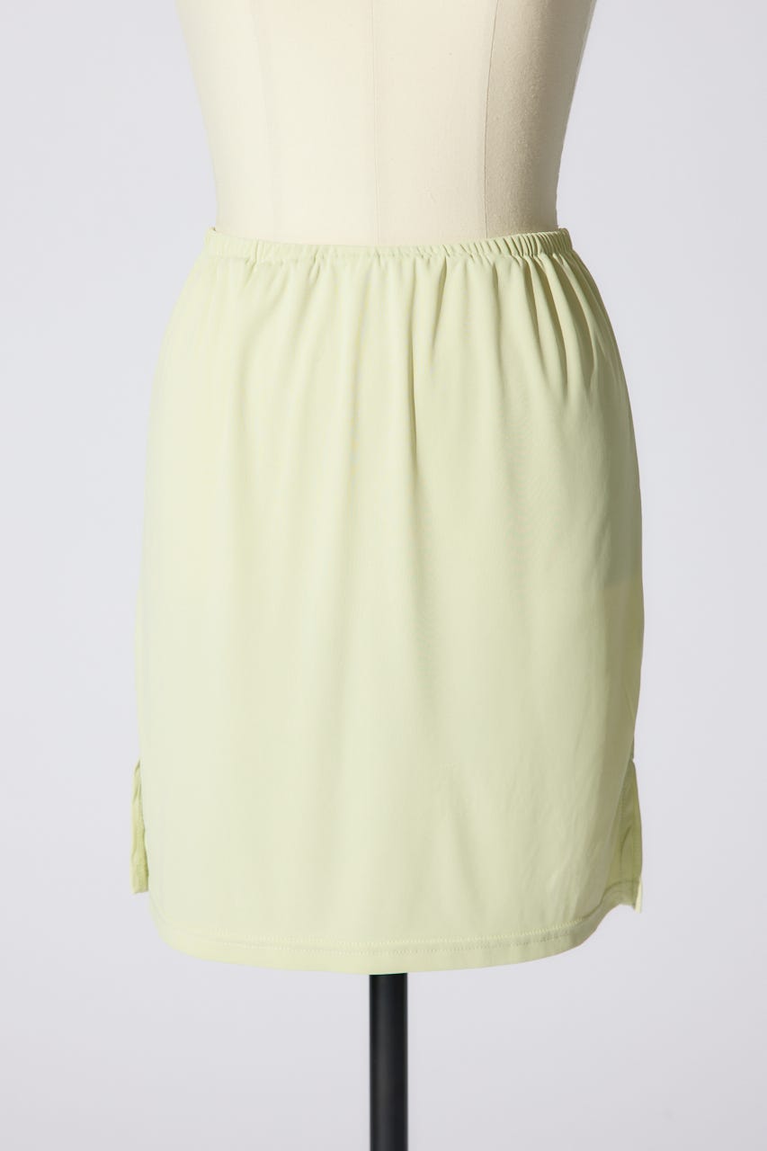 2WAYフリンジライン配色クロシェニットワンピース L/GRN FREE