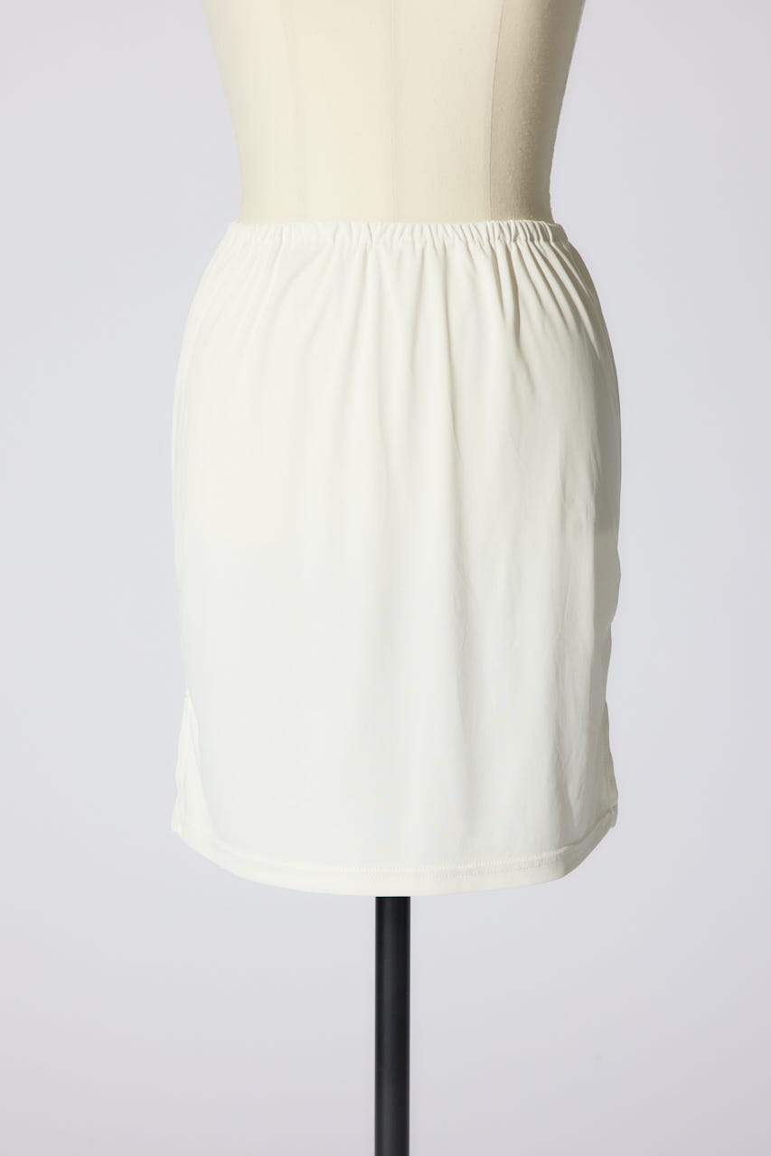 2WAYフリンジライン配色クロシェニットワンピース WHT FREE