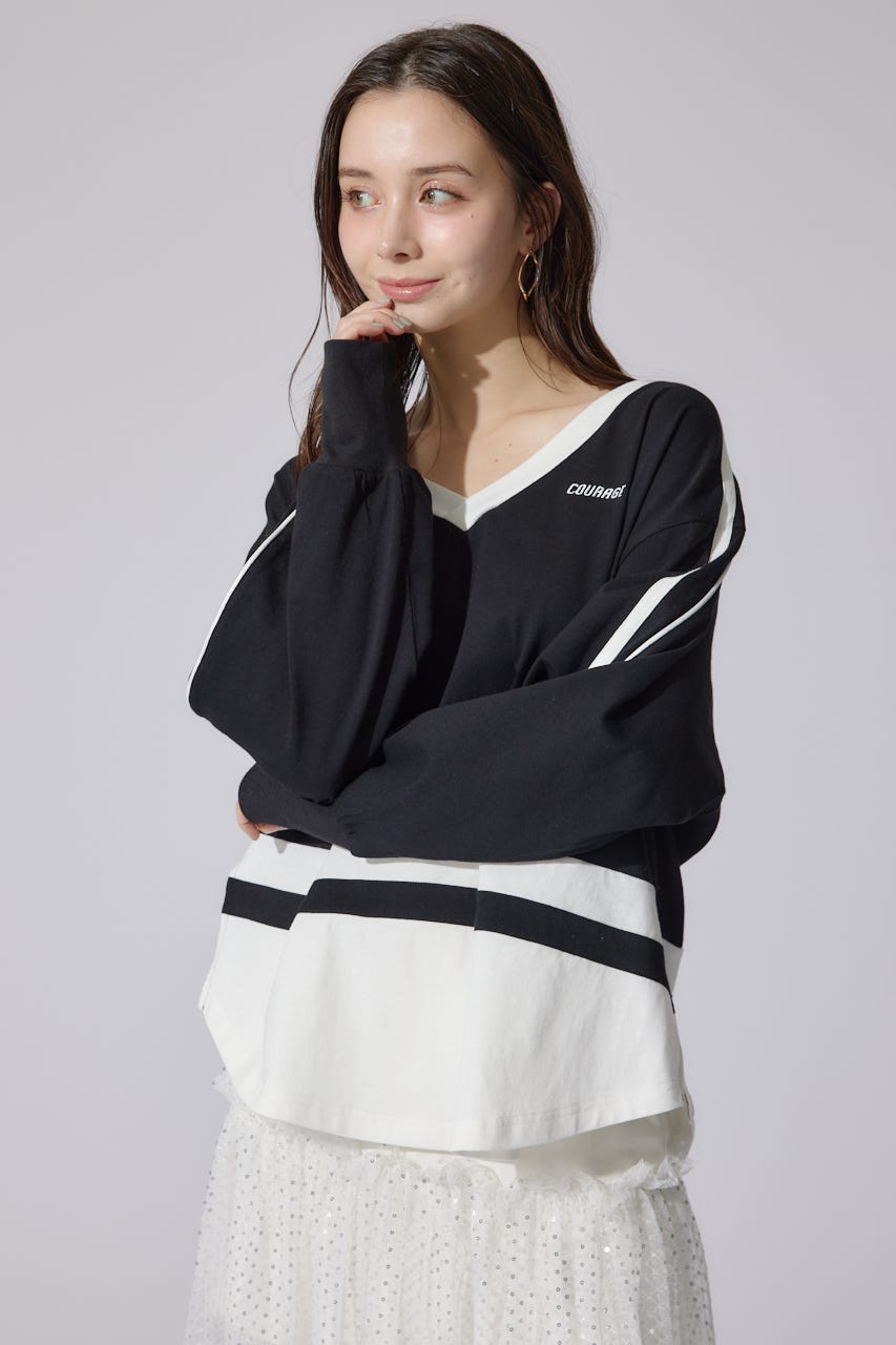 ユニフォームレディーロンT BLK FREE