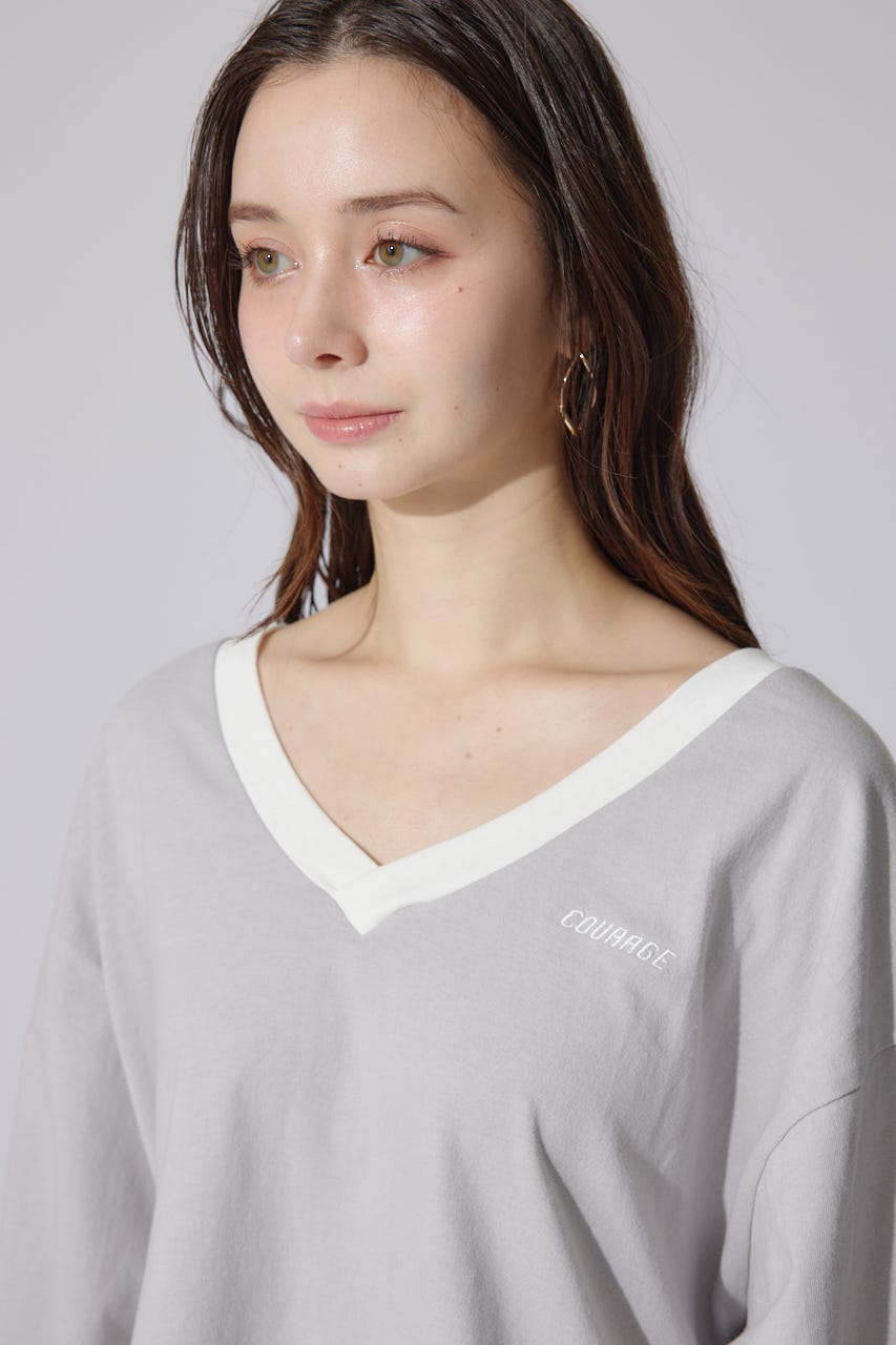 ユニフォームレディーロンT GRY FREE