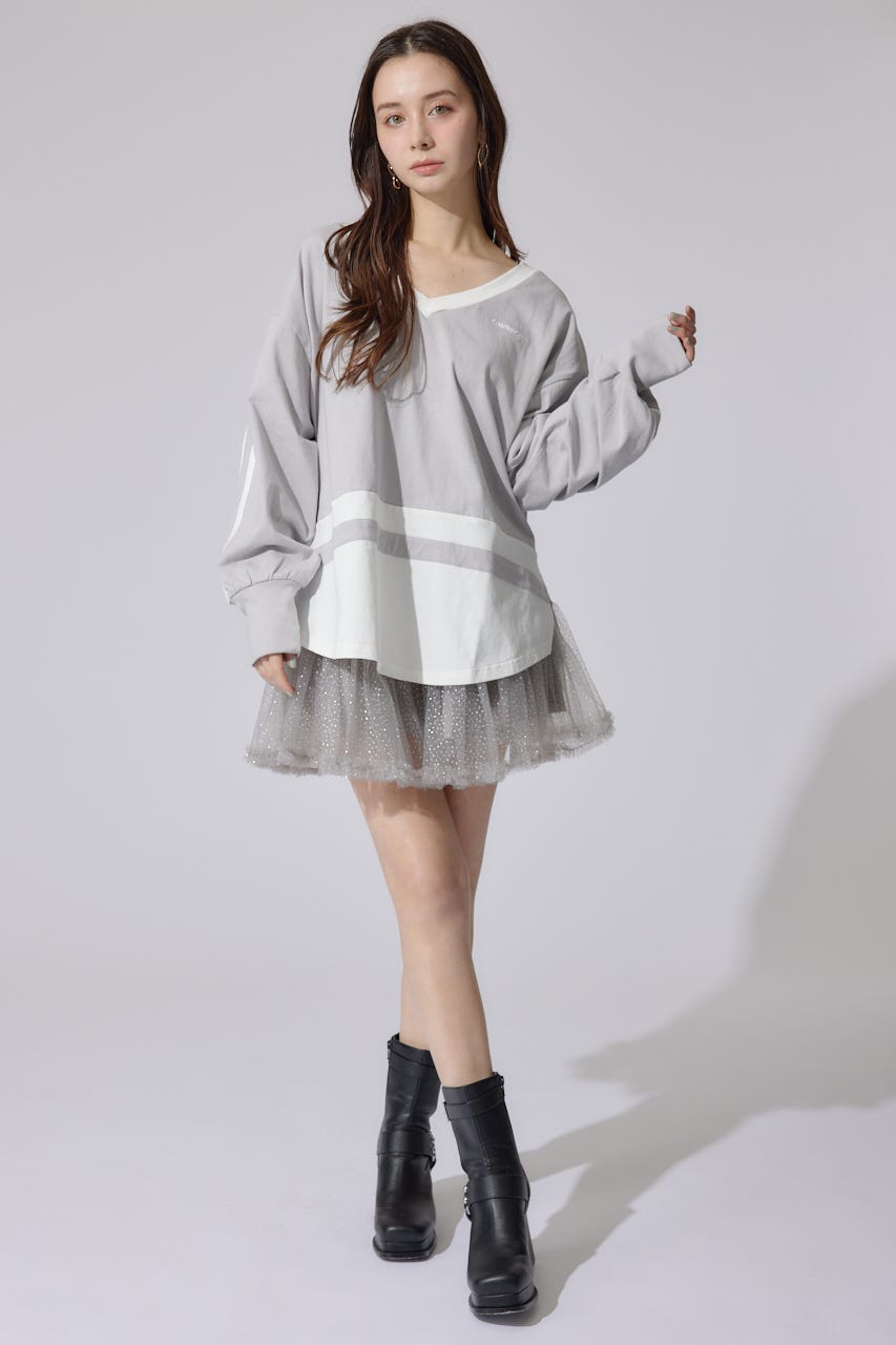 ユニフォームレディーロンT GRY FREE