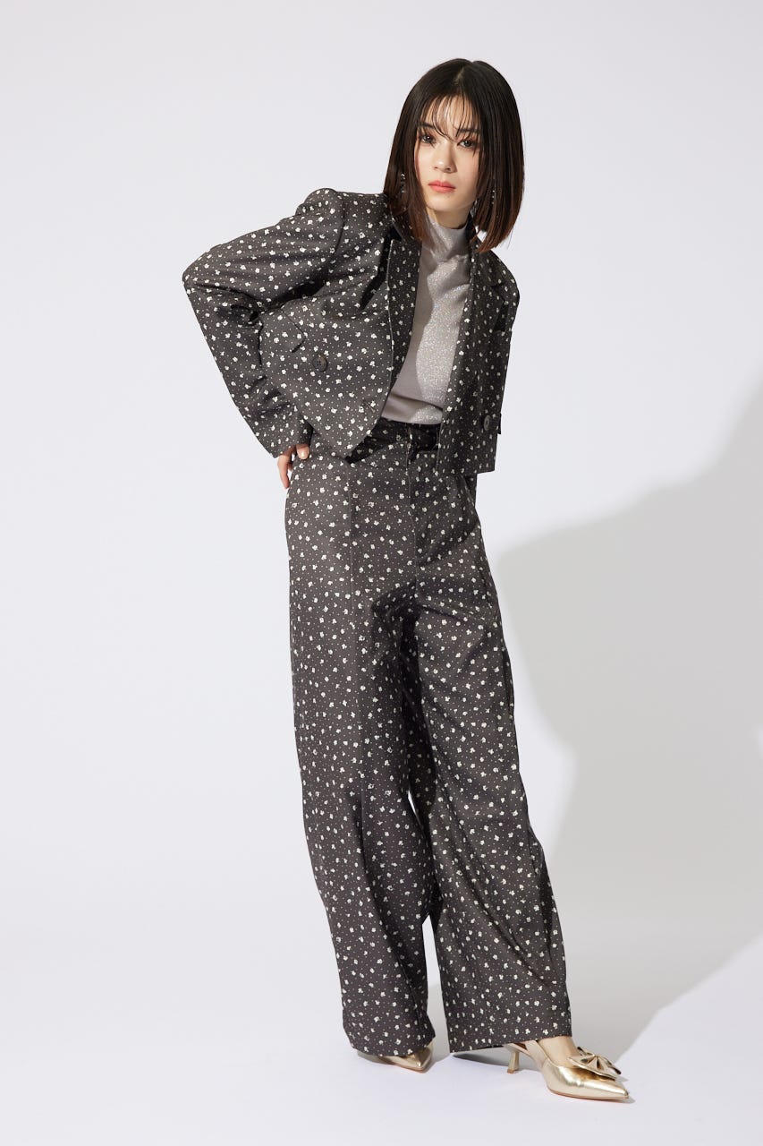 【岡崎紗絵さん着用アイテム】ダブルテーラードショートジャケット Multi_1 M