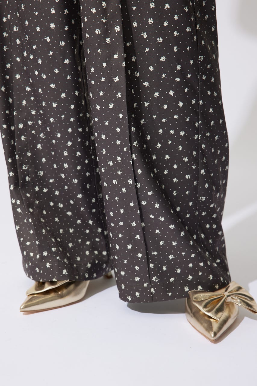 【岡崎紗絵さん着用アイテム】センターピンタックジャストウエストパンツ Multi_1 S