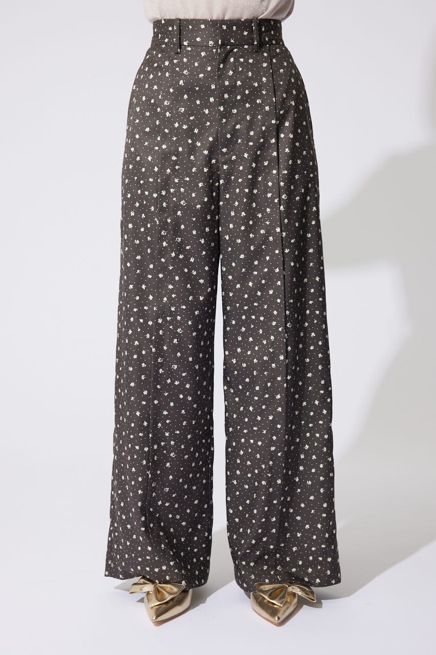 【岡崎紗絵さん着用アイテム】センターピンタックジャストウエストパンツ Multi_1 S