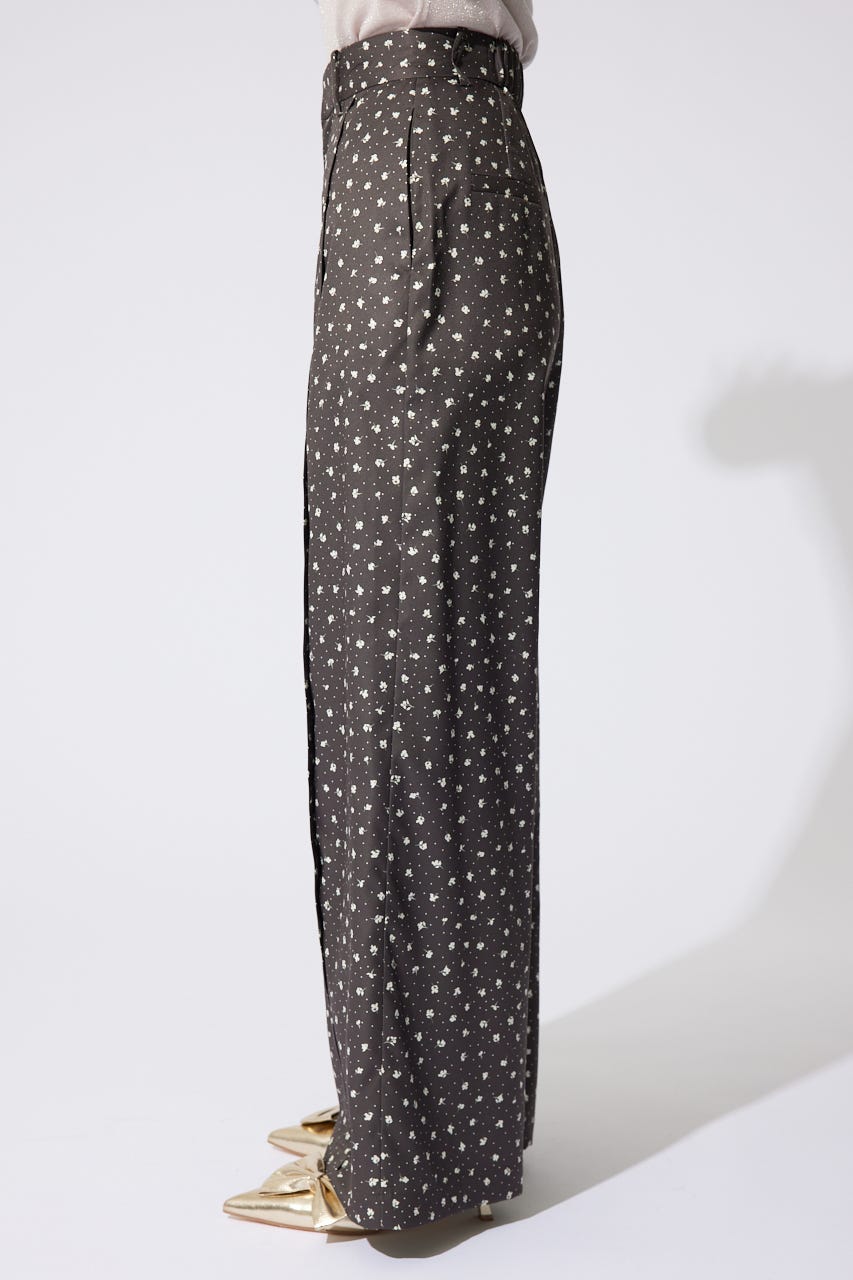 【岡崎紗絵さん着用アイテム】センターピンタックジャストウエストパンツ Multi_1 S