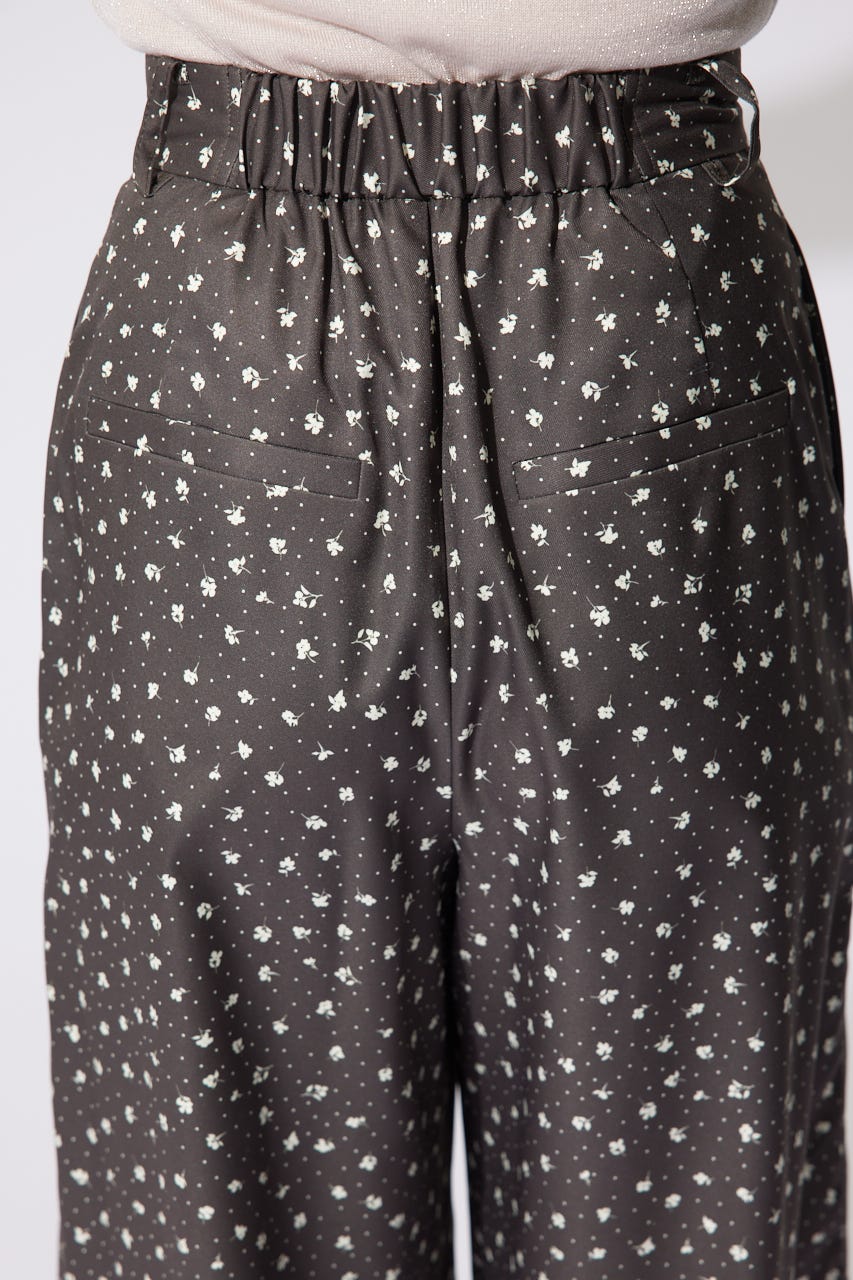 【岡崎紗絵さん着用アイテム】センターピンタックジャストウエストパンツ Multi_1 S