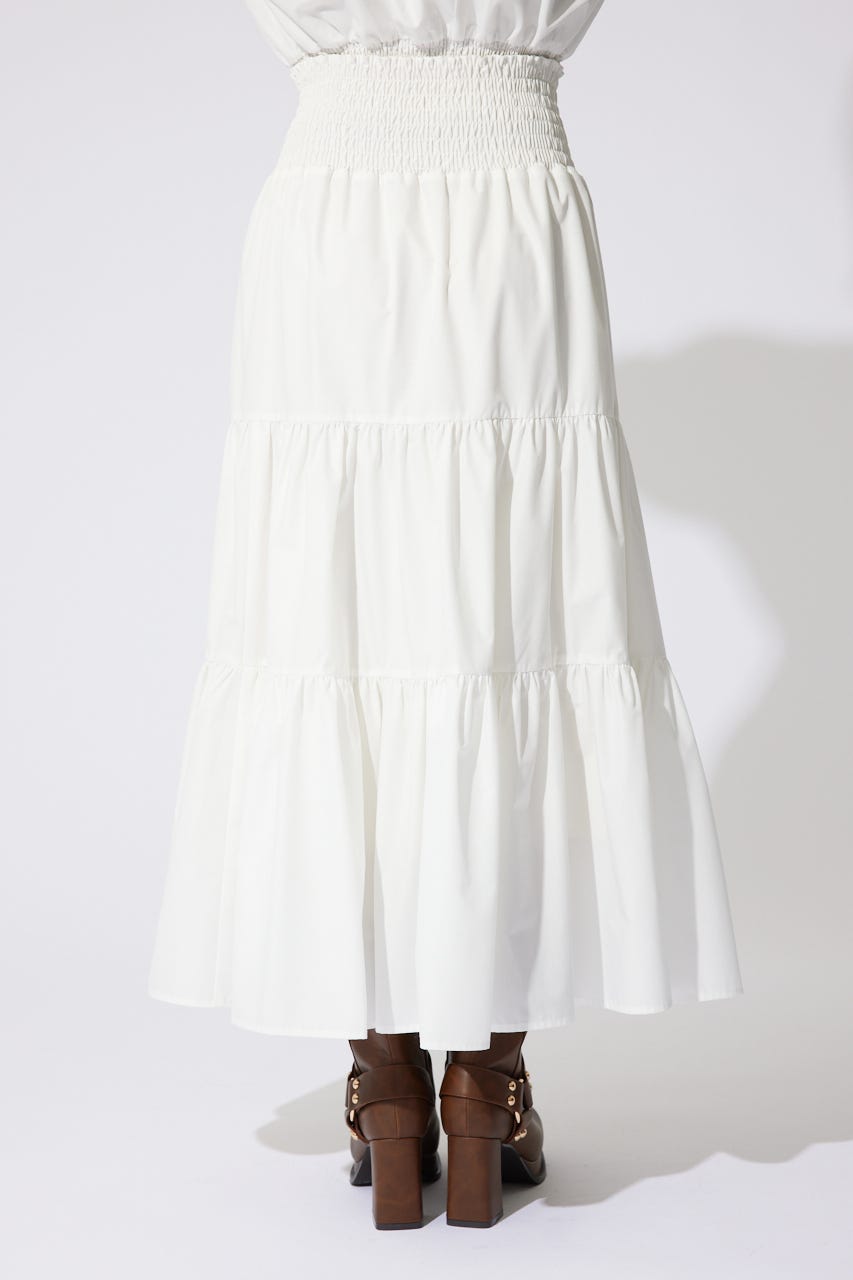 新品未使用　タグ付き　DESCENTE フレアスカート ホワイト VXN0125A0012_l_a001.jpg