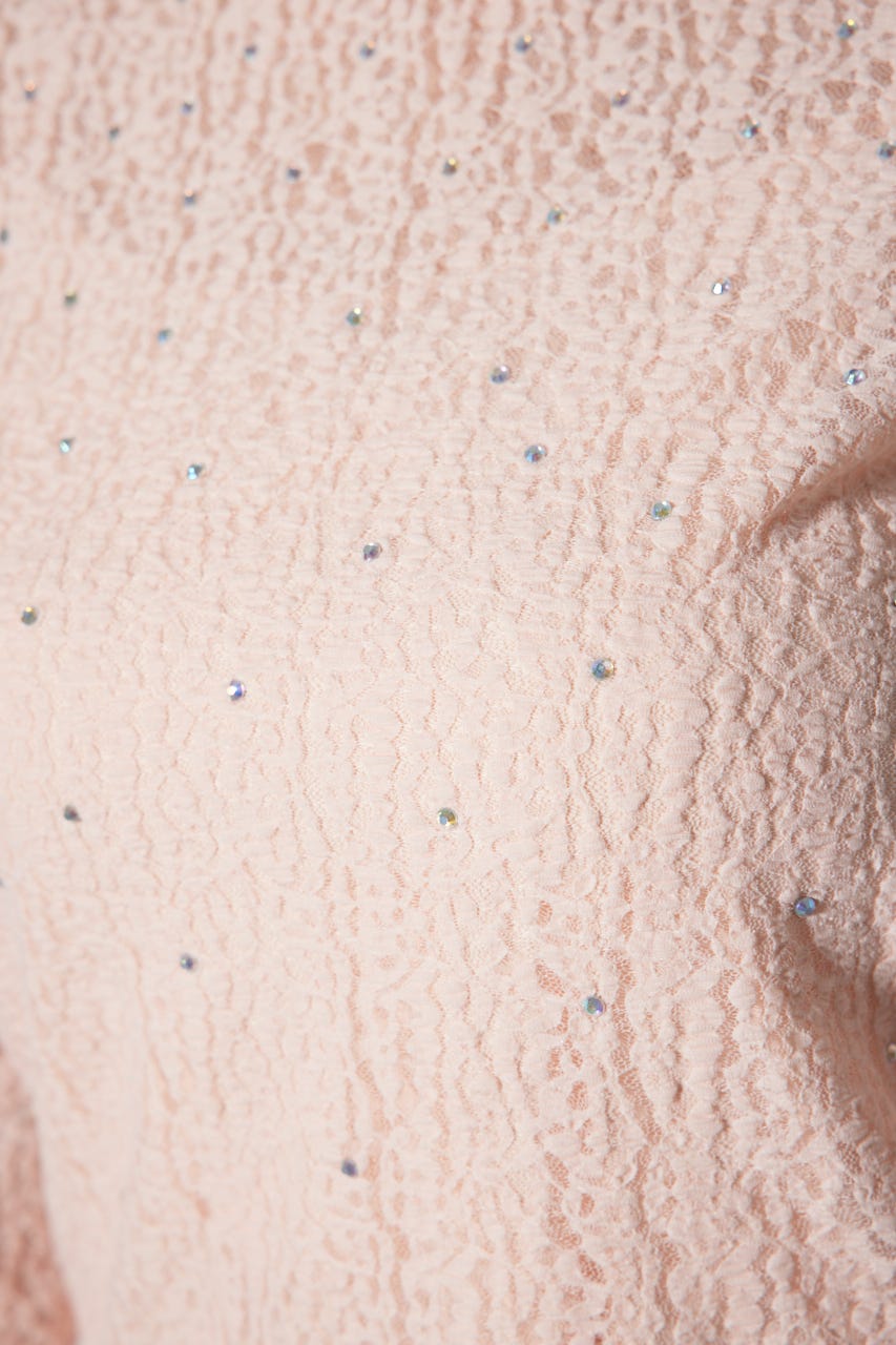 ストレッチチュールカットトップス L/PNK FREE