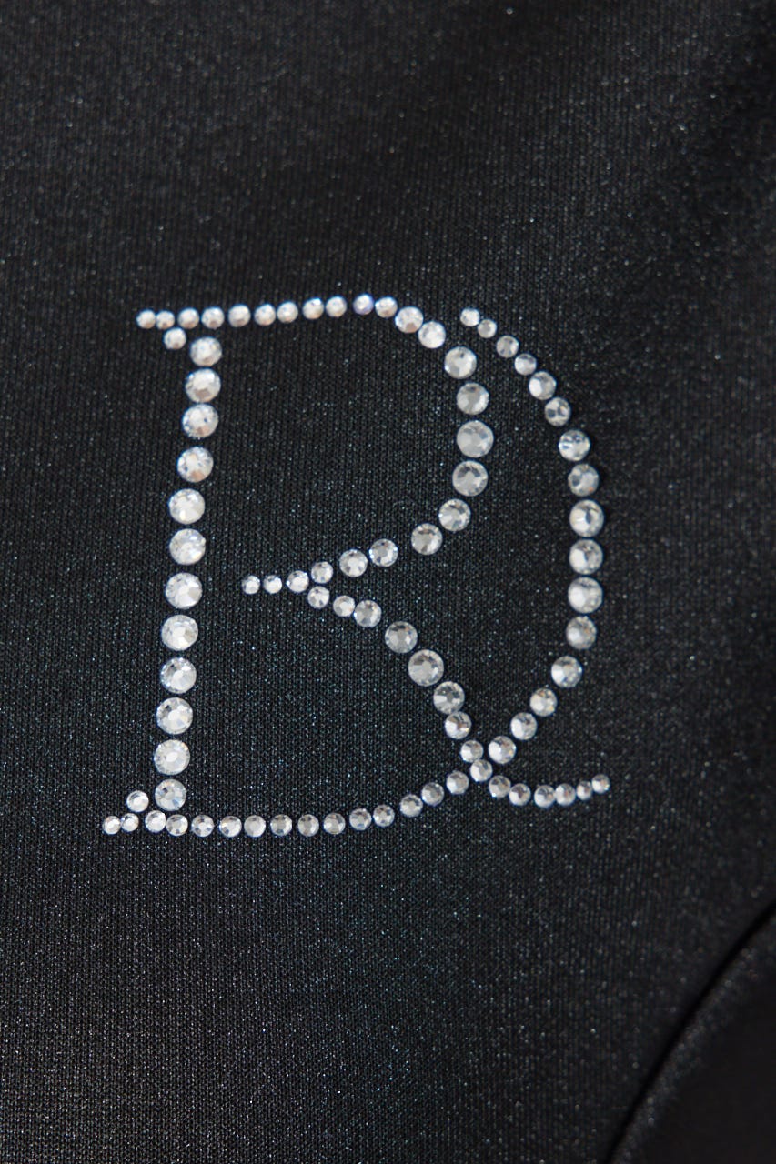 RDショルダーフリルカットミニワンピース BLK S