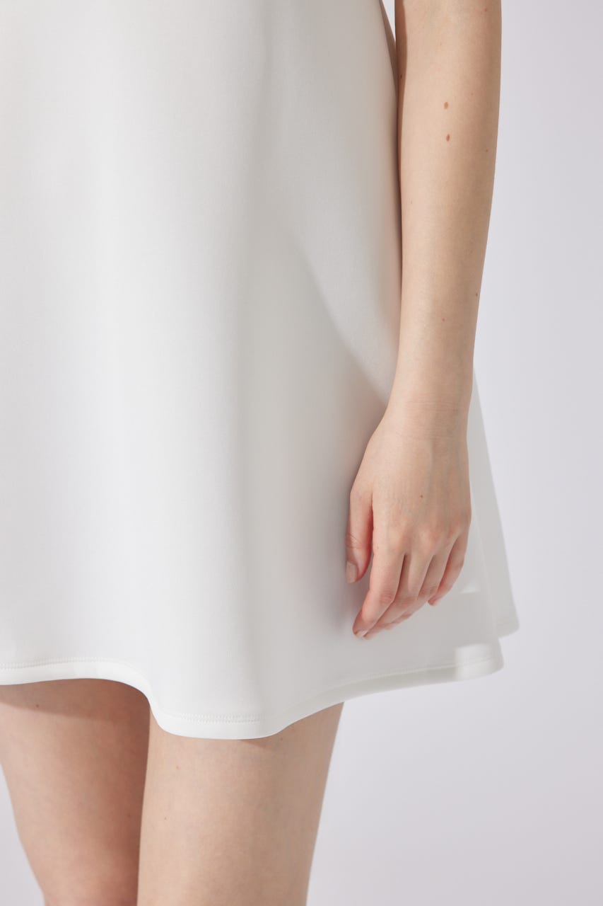 RDショルダーフリルカットミニワンピース WHT M