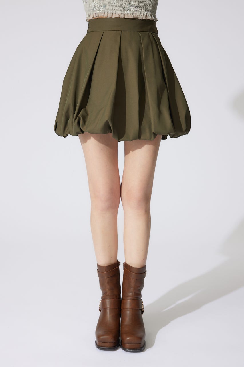 バルーンミニジャストウエストスコートショートパンツ KHA M