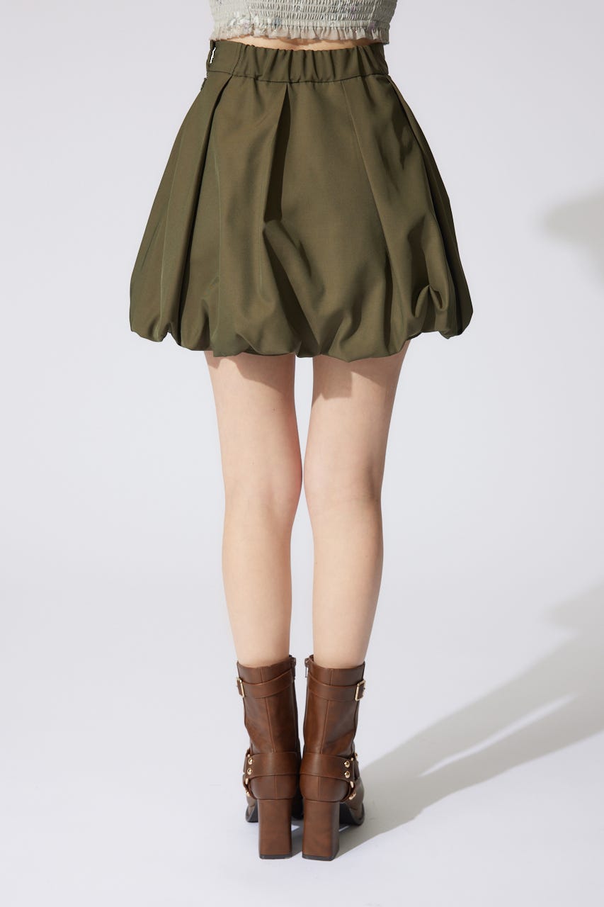 バルーンミニジャストウエストスコートショートパンツ KHA M