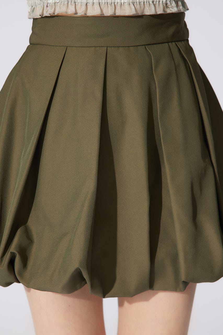 バルーンミニジャストウエストスコートショートパンツ KHA M