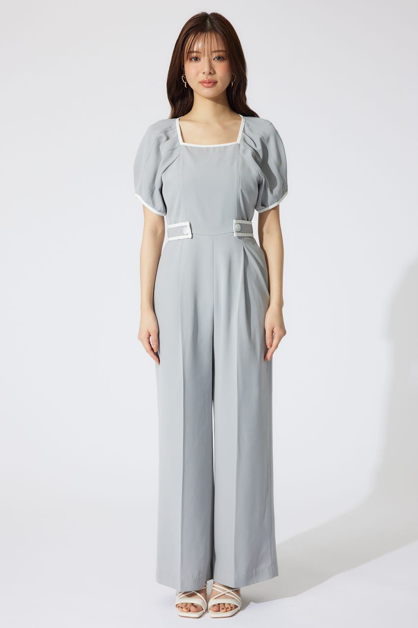 バイカラーロンパース GRY M