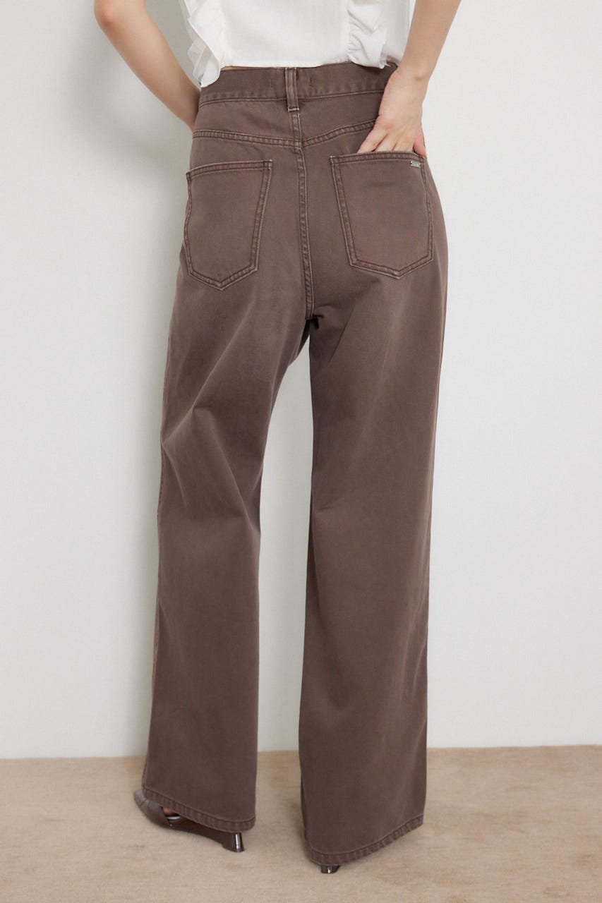 2WAYウエストデザインデニムパンツ BRN S