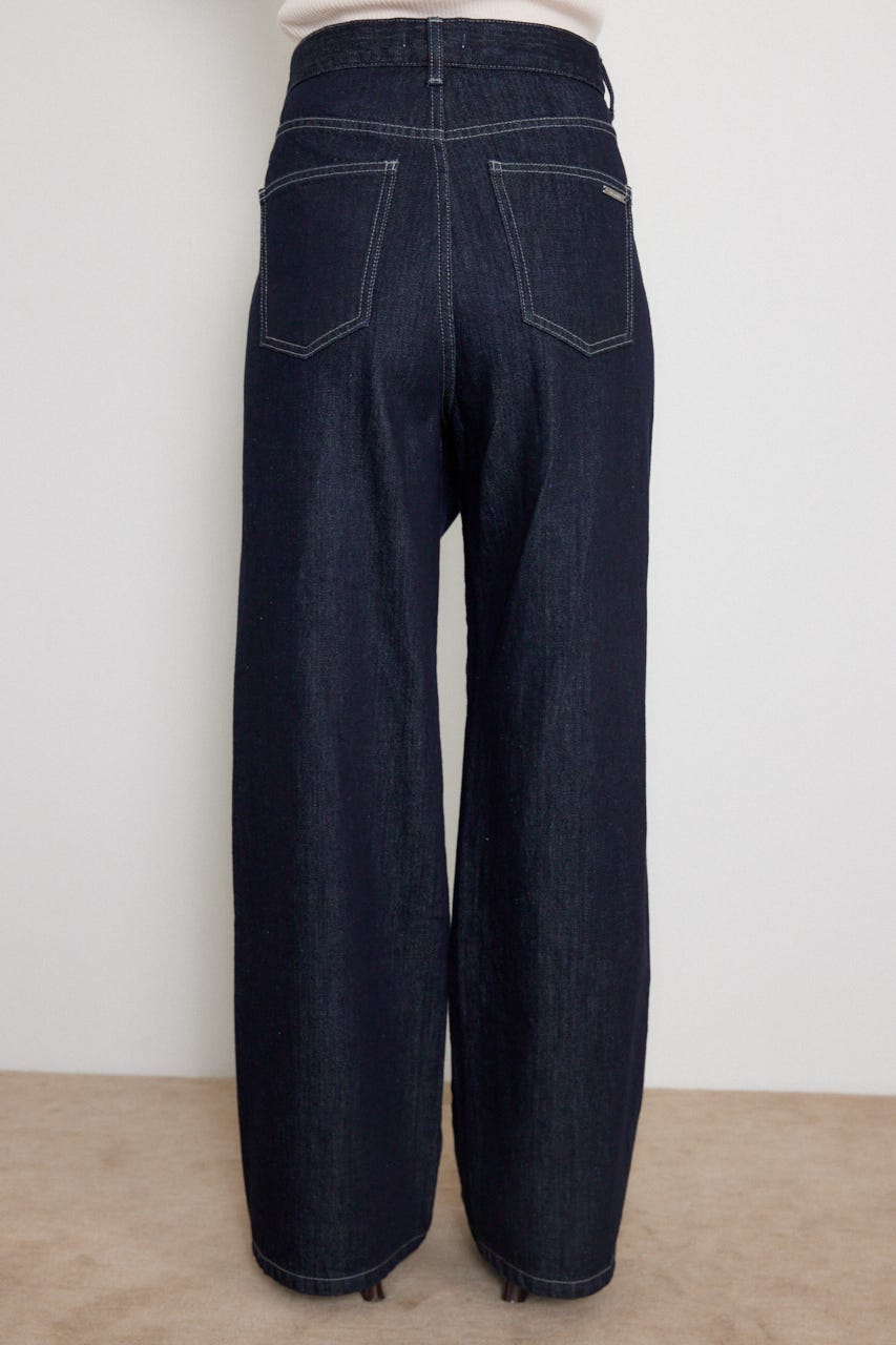 2WAYウエストデザインデニムパンツ D/BLU M