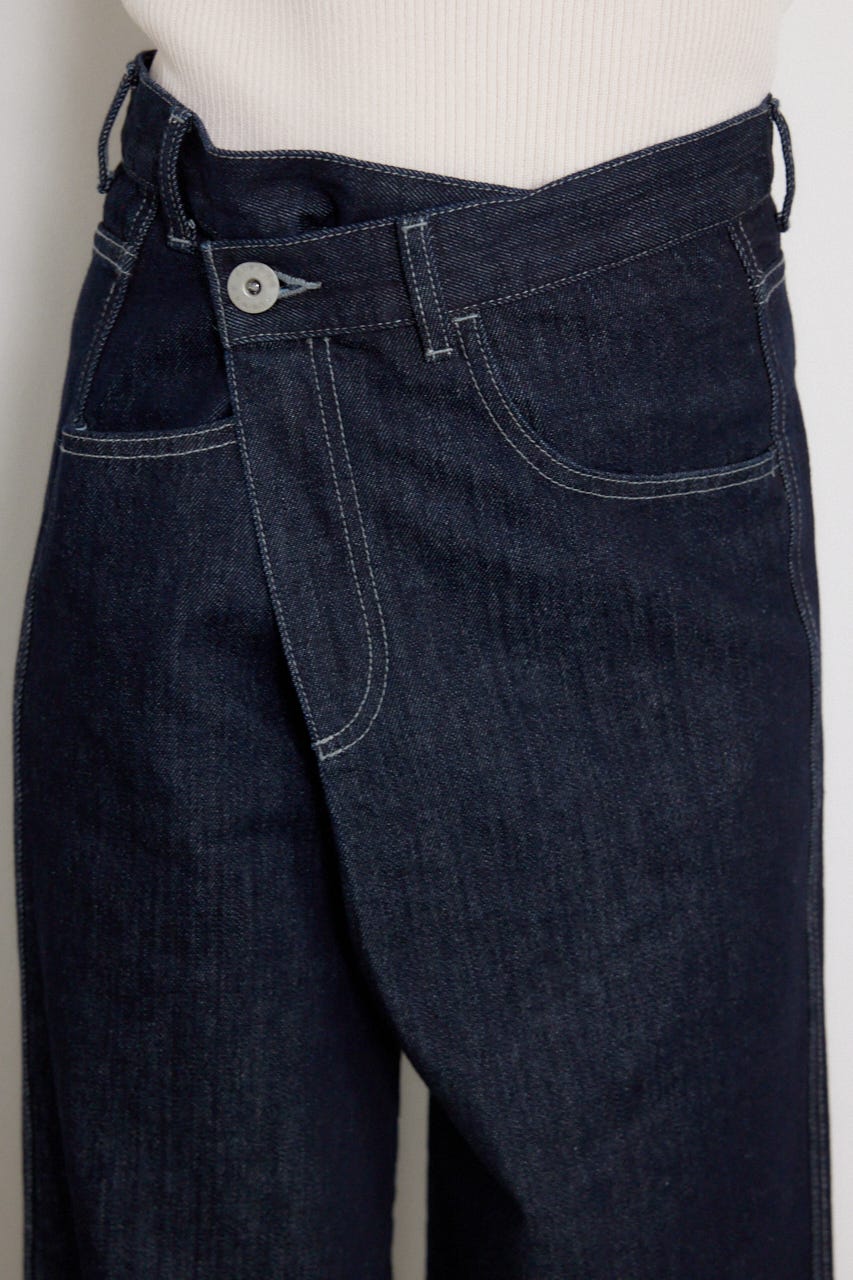 2WAYウエストデザインデニムパンツ D/BLU M