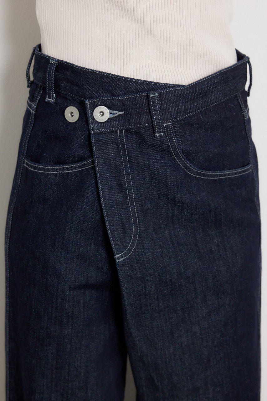 2WAYウエストデザインデニムパンツ D/BLU M