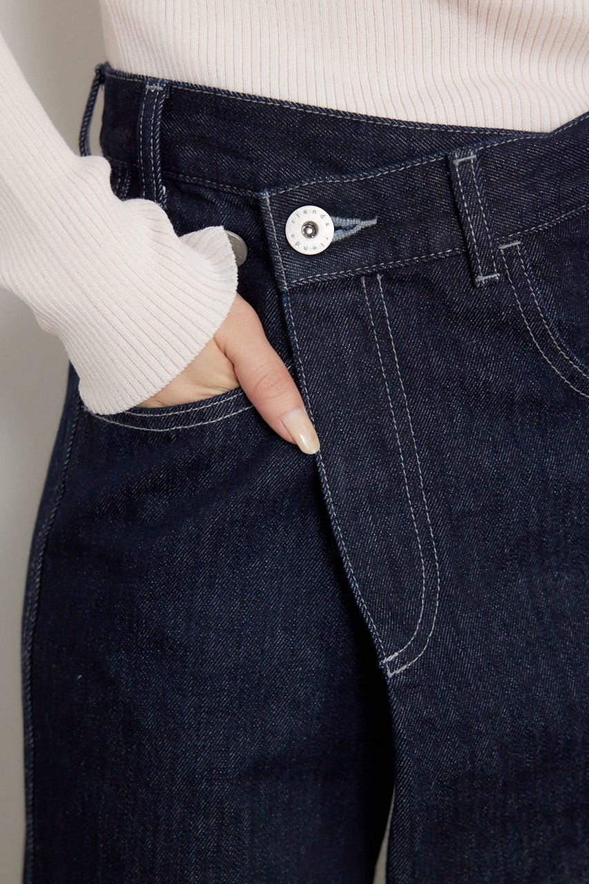 2WAYウエストデザインデニムパンツ D/BLU M