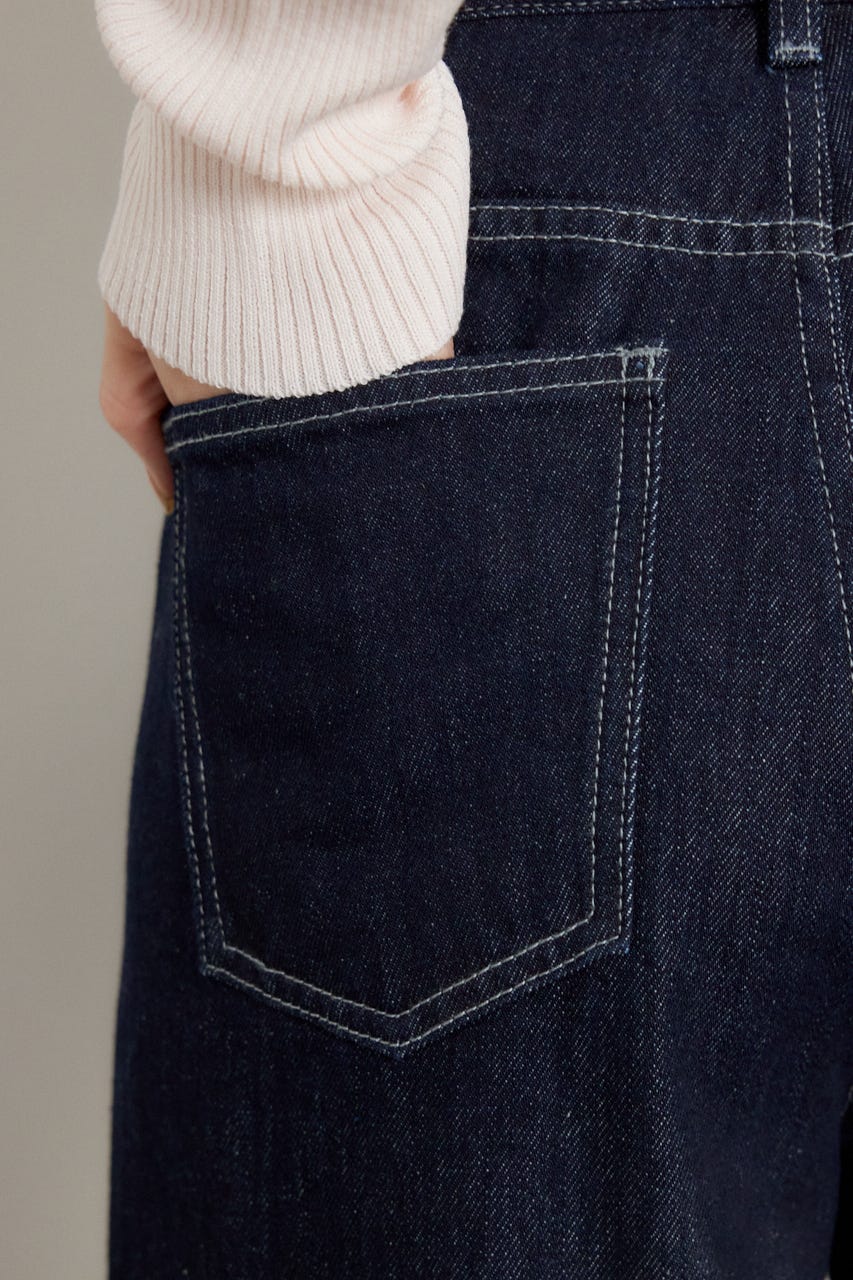 2WAYウエストデザインデニムパンツ D/BLU M