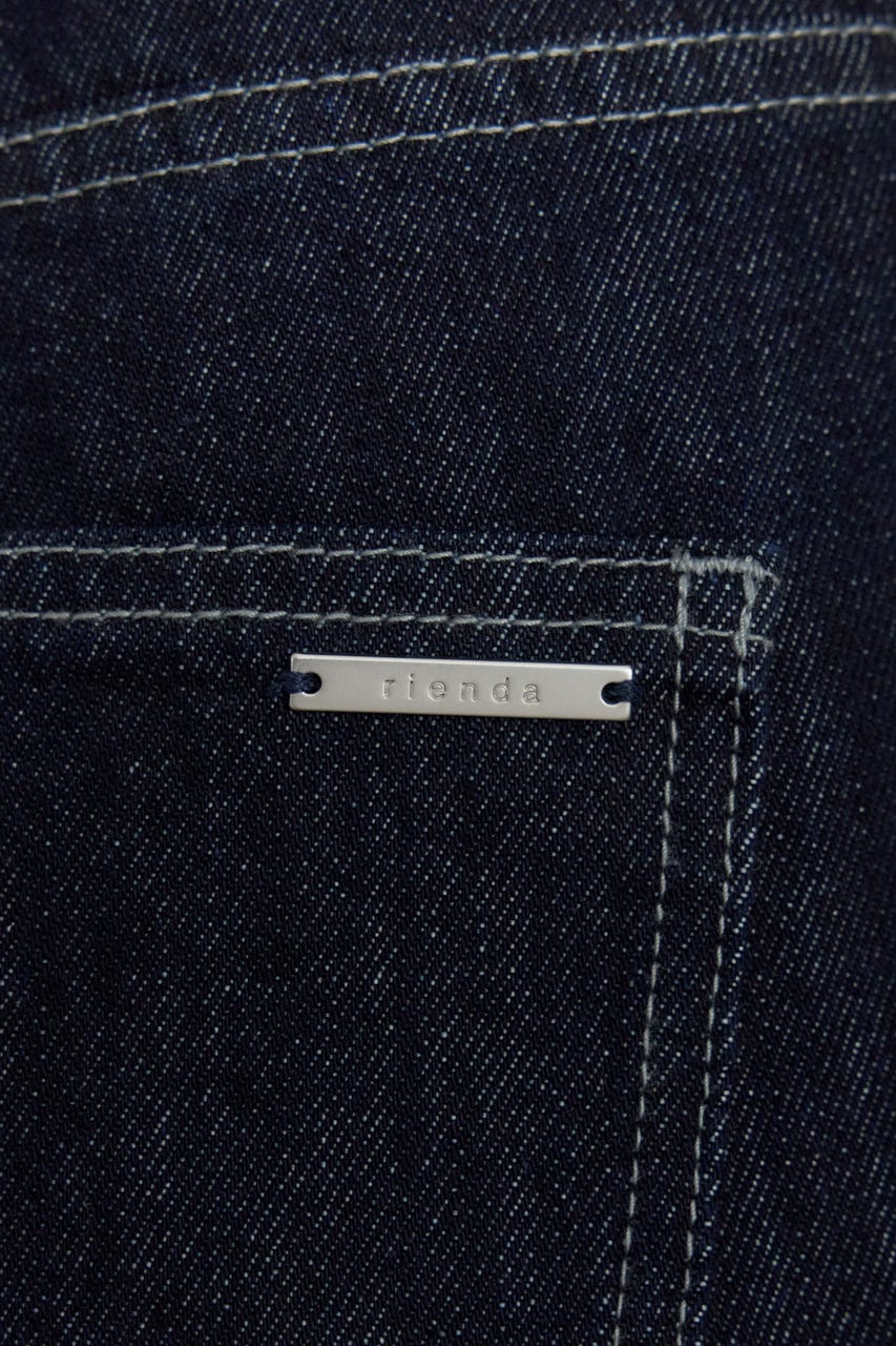 2WAYウエストデザインデニムパンツ D/BLU M