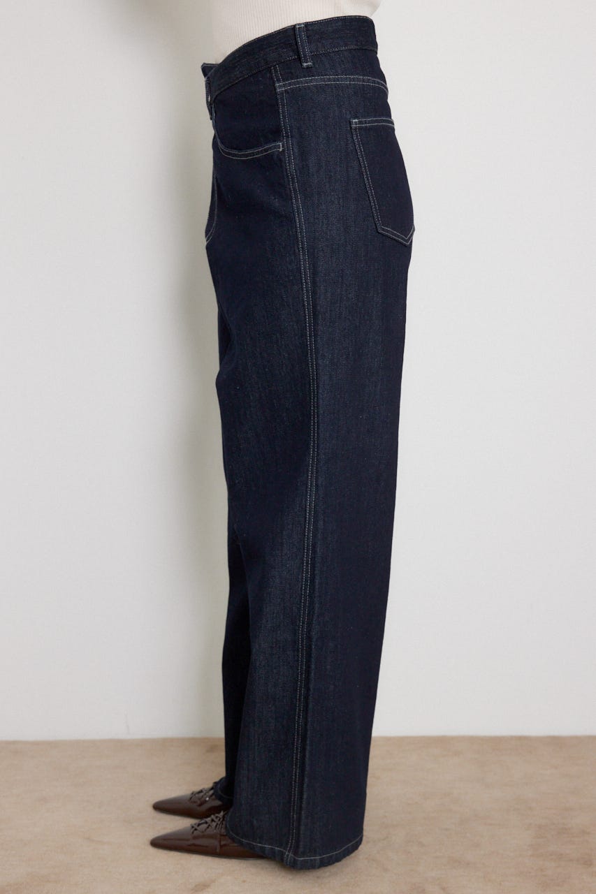 2WAYウエストデザインデニムパンツ D/BLU M