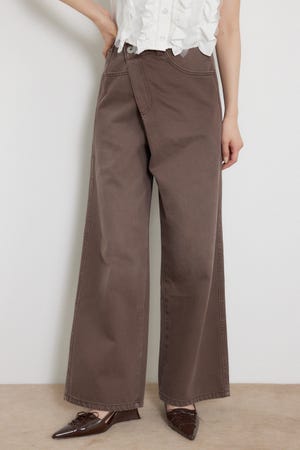 2WAYウエストデザインデニムパンツ