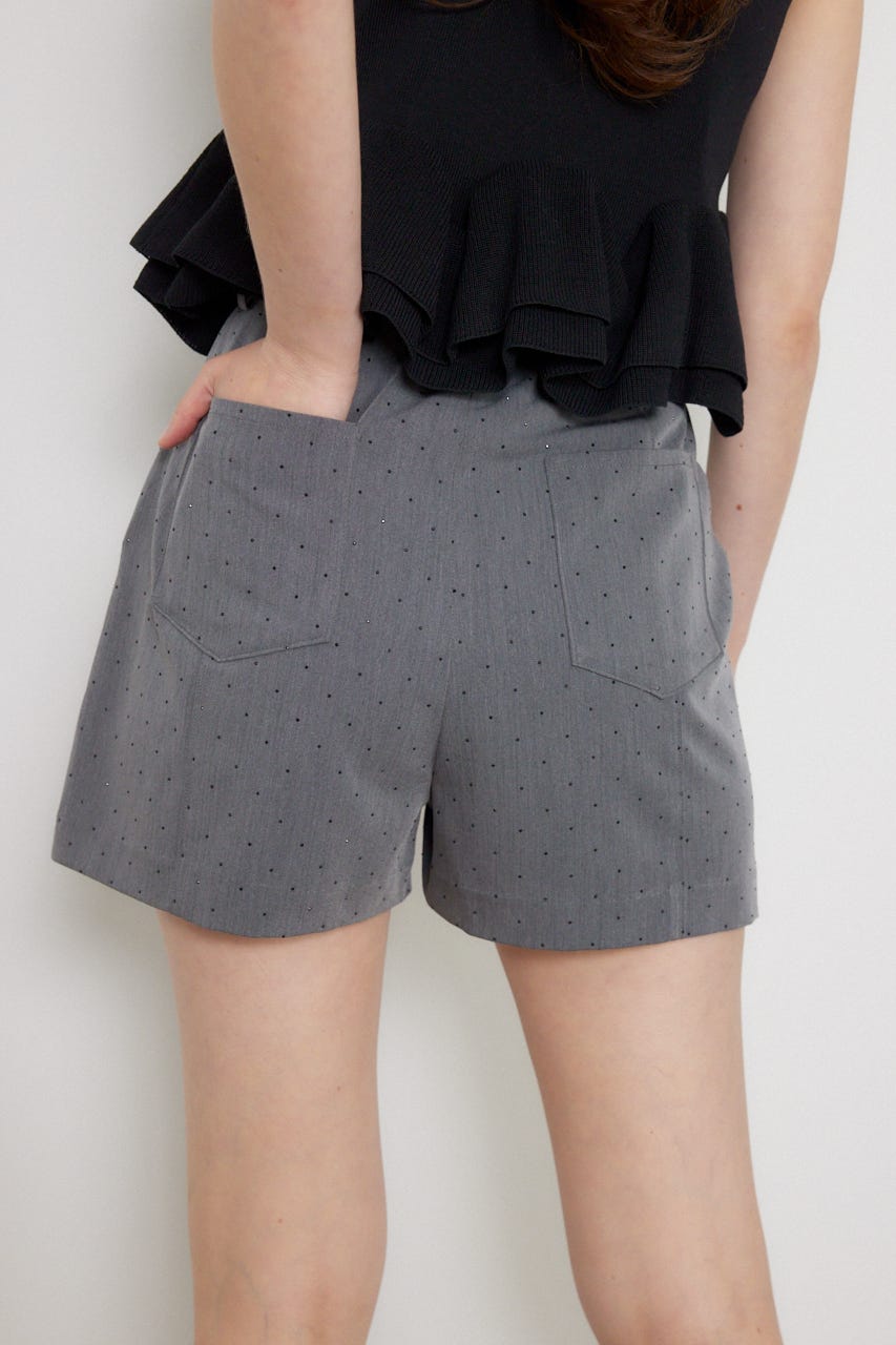 フラップデザインショートパンツ GRY S