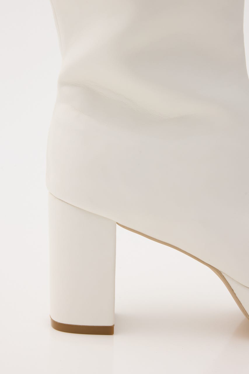 ロングファーブーツ WHT M