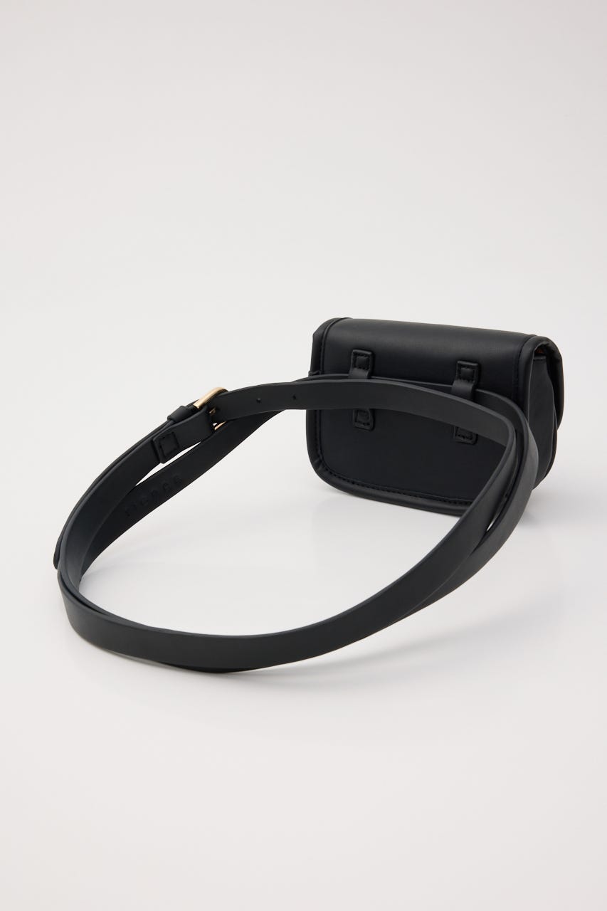 ポーチ付きウエストベルト BLK FREE